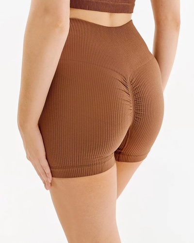 Seamless Shape Rib szorty Gabriella- mocca