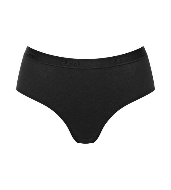 Go Casual Midi Figi Damskie 2-pak Sloggi - black