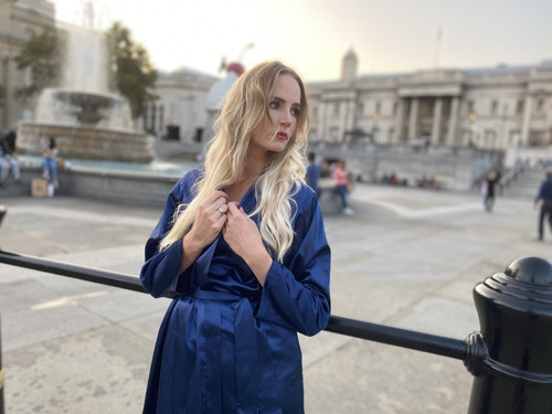 797 Classic szlafrok damski Forex - granat