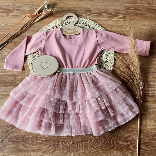 SW052 Mamatti Sukienka z długim rękawem