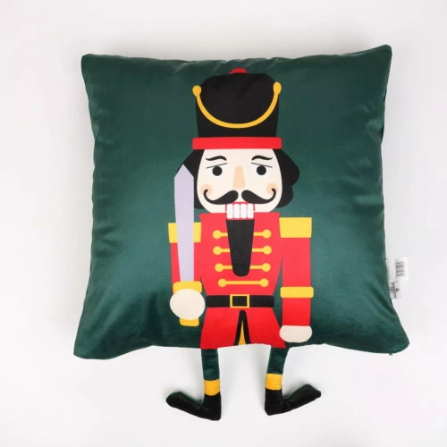 Nut Crakrer Poszewka świąteczna dziadek do orzechów Eurofirany zielony