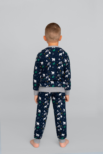 Sid talian Fashion Piżama dla dziecka - druk burgundowy 