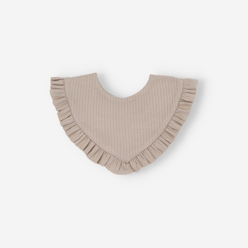 Lagarto Verde Apaszka chustka niemowlęca z dzianiny prążkowej - beżowy