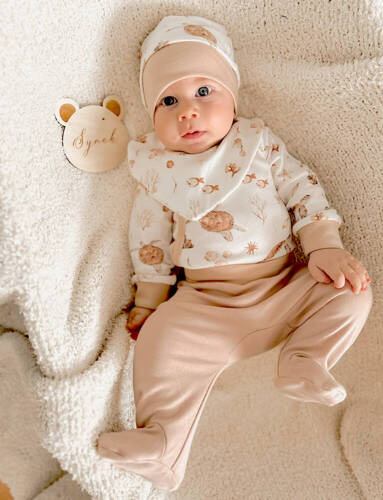 Turtles Body kopertowe z bawełny organicznej Nini druk