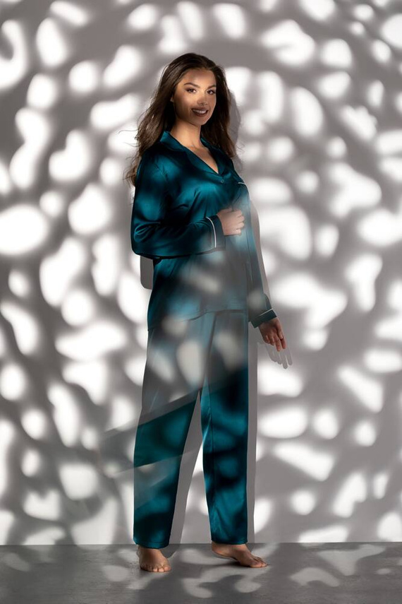 Eternity Piżama damska Momenti Per Me emerald