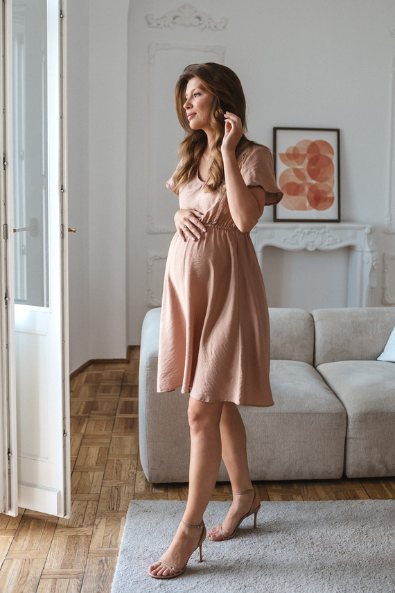 Lovely Dress Milk&Love sukienka ciążowa i do karmienia w grochy