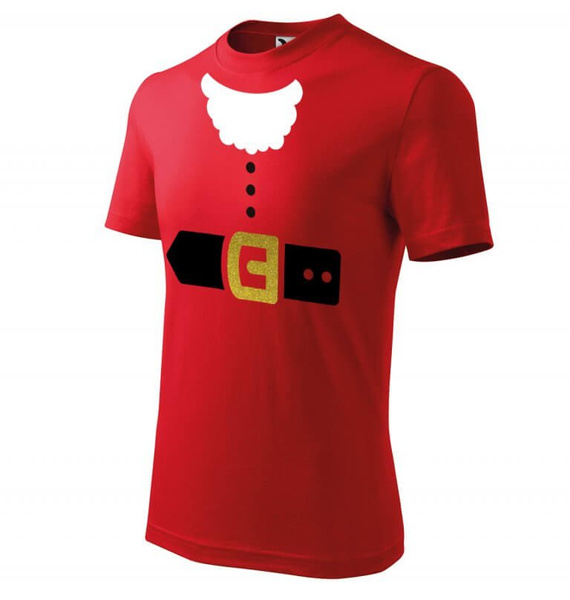 "Mikołaj" Moocha Koszulka dziecięca świąteczna czerwony