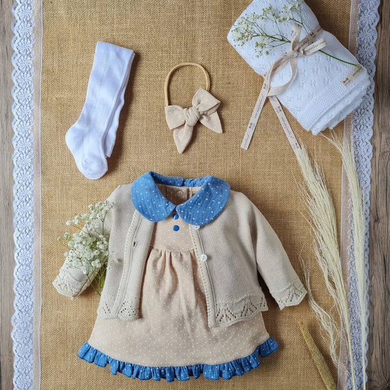 Sweterek BSW/026 ażurowy Marija - beżowy