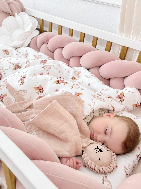 Doudou Lion Yosoy Pluszowa przytulanka - pudrowy róż