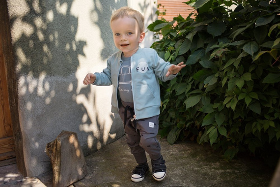 Bluza zapinana na zamek "Little Car" Pinokio - mięta