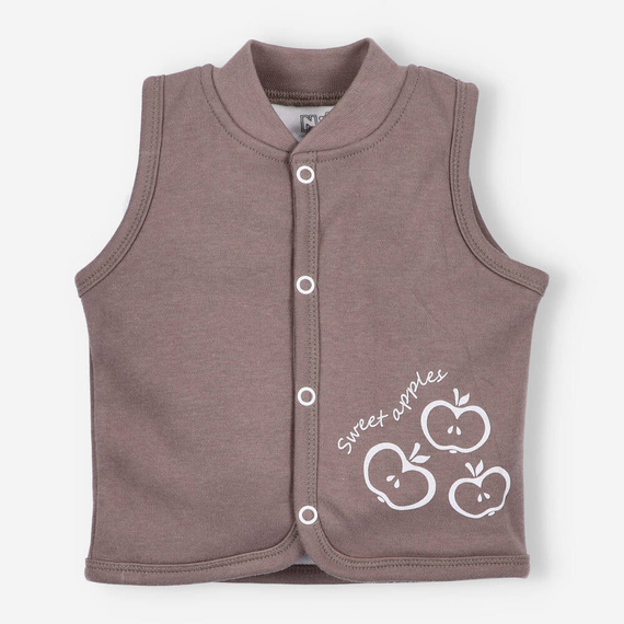 ABN-5306/CZE Happy Apples Kamizelka z bawełny organicznej Nini