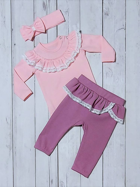 Eliza Bambarillo Spodnie niemowlęce wrzos