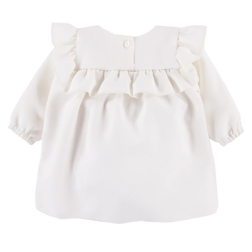 Ceremony Eevi Sukienka z falbanką - ecru