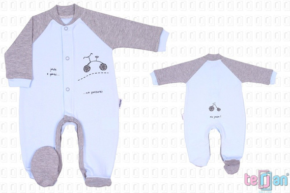 Pajac "BIKE" zielony