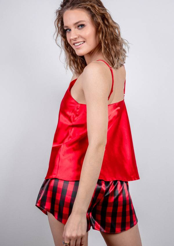 DK-KK Christmas 2 Komplet Damski Piżama DKaren - czerwony 016