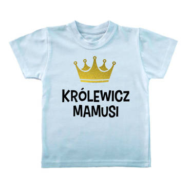 "KRÓLEWICZ MAMUSI" Moocha Koszulka dziecięca biały