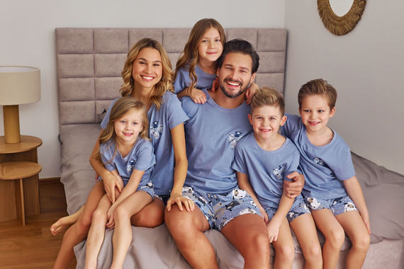 7206 Piżama Damska Doctor Nap - sheep (niebieski)