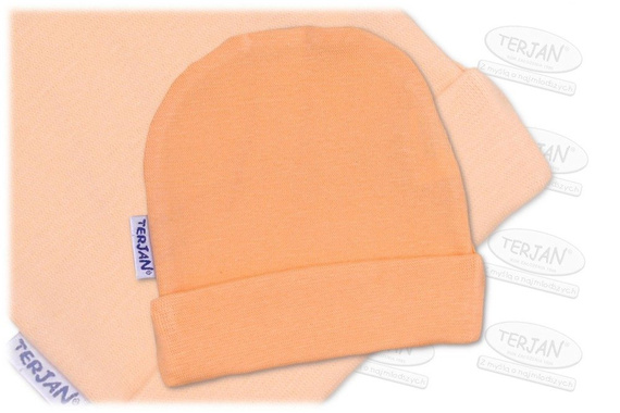 Czapka niemowlęca "Smerfetka" ozdobna - Biały Terjan