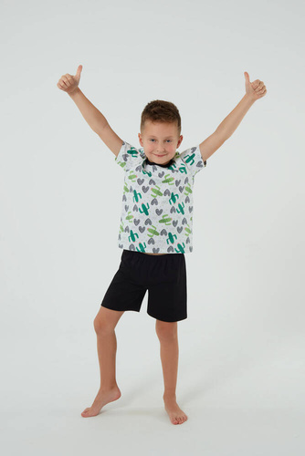 Picos Italian Fashion Piżama dziecięca - druk/czarny