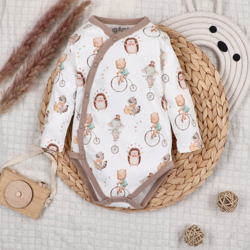 ABN-5581 Circus Body kopertowe niemowlęce Nini – 100% bawełna organiczna, bezniklowe napy, produkcja polska