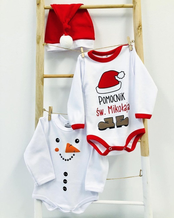 55121992 Body z długim rękawem "Pomocnik Św. Mikołaja" Oscar Kids