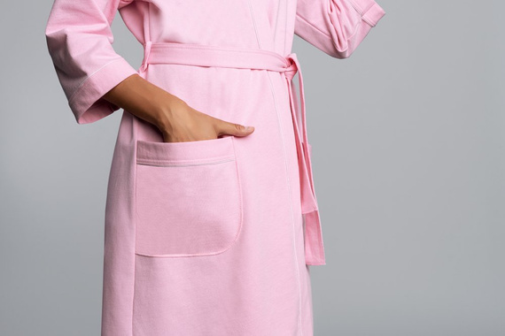 Kalia Szlafrok Damski 3/4rękaw Italian Fashion- róż