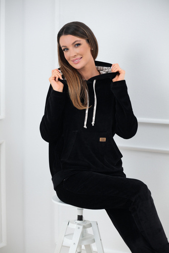 Oliw Bluza damska z kapturem Italian Fashion - czarny