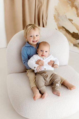 03252KB "Just Muslin Blue" Koszulobody długi rękaw muślinowe Makoma