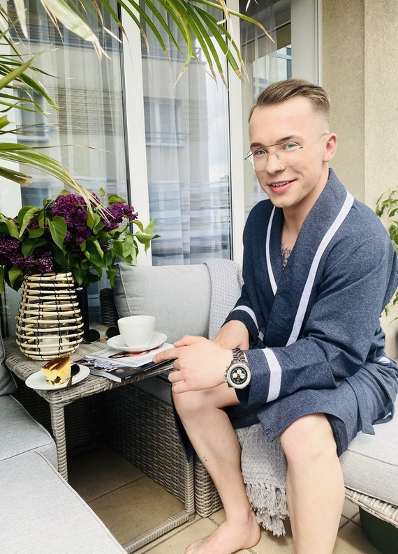 564 Bruno szlafrok męski De Lafense - grafit