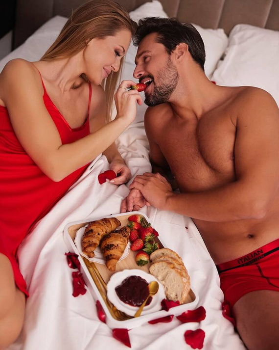 Song Damska koszula nocna, wąskie ramiączko Italian Fashion - czerwony