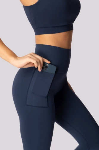 Base legginsy damskie Mona granatowy