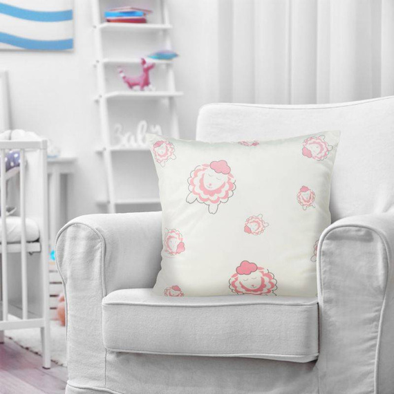 Poszewka dziecięca Design91 Kids 4 biały/pudrowy róż