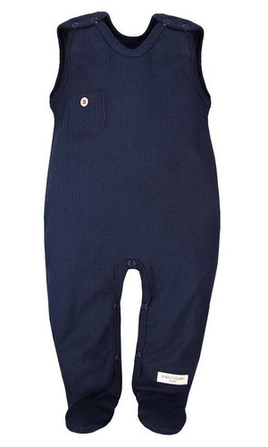 "Simply Comfy" Ewa Klucze Śpiochy niemowlęce z kieszonką - szary melanż