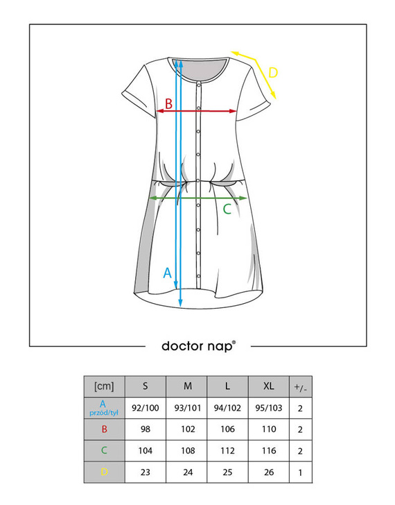 9445 Koszula Nocna ciążowa i do karmienia Doctor Nap - peony