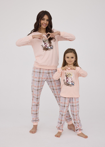 594/178 592/178 Paint Piżama dziewczęca Cornette różowy