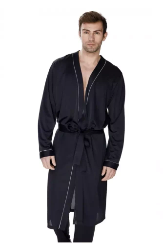 86468 Aleksander szlafrok męski James Bradley granatowy