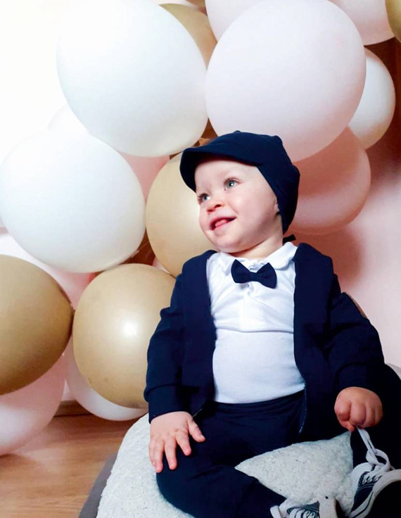 Komplet 5-częściowy nadruk 169406 "Mix" Nicol - granatowy