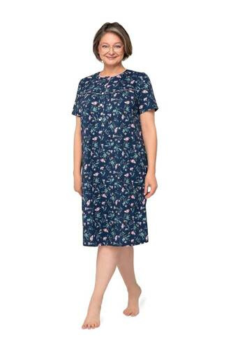 203 Bogna I rozpinana koszula nocna Martel granatowy 22