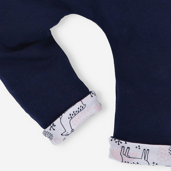 Jelonki Spodnie dresowe z bawełny organicznej Nini granatowy