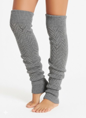 Getry Gatta Wedel Soft art.01 – ciepłe getry żakardowe na zimę, szary