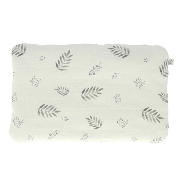 Poduszka muślinowa Blue leaves Yosoy - niebieski