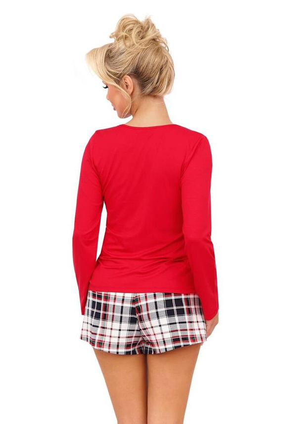 Ho Ho II 1/2 Piżama Damska Donna - czerwony