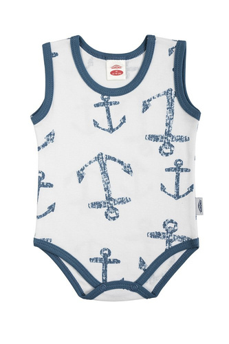 "BLUE SEA" Makoma body niemowlęce ramiączkach niebieski