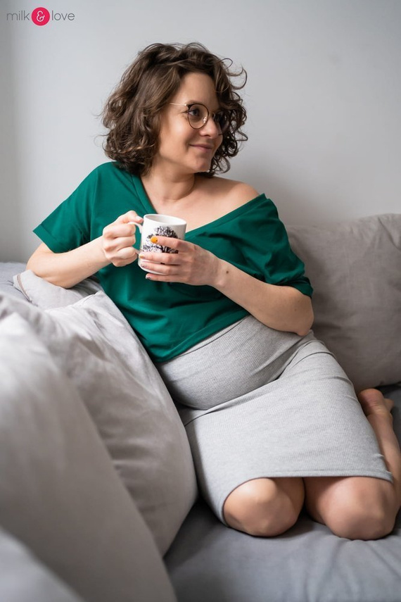 Spódnica ciążowa Tummy Milk&Love cappuccino