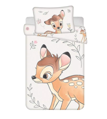 Bambi sarenka Pościel bawełniana do łóżeczka Jerry Fabrics beżowy