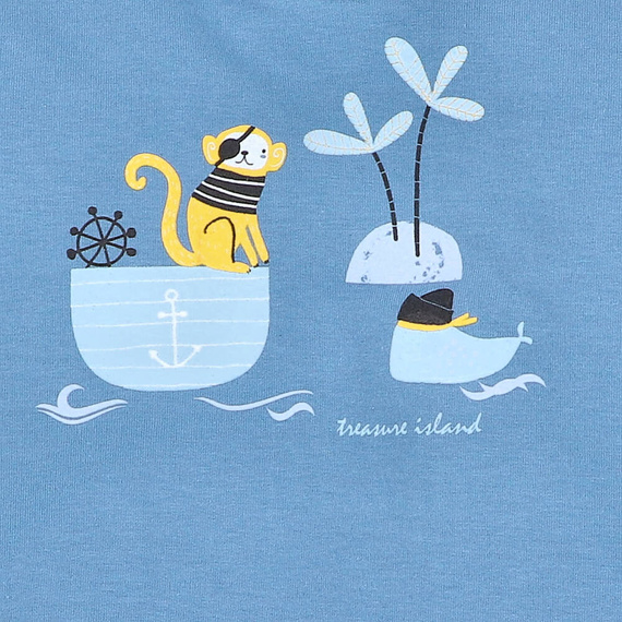 Piraci Bluza dresowa z bawełny organicznej Nini niebieski