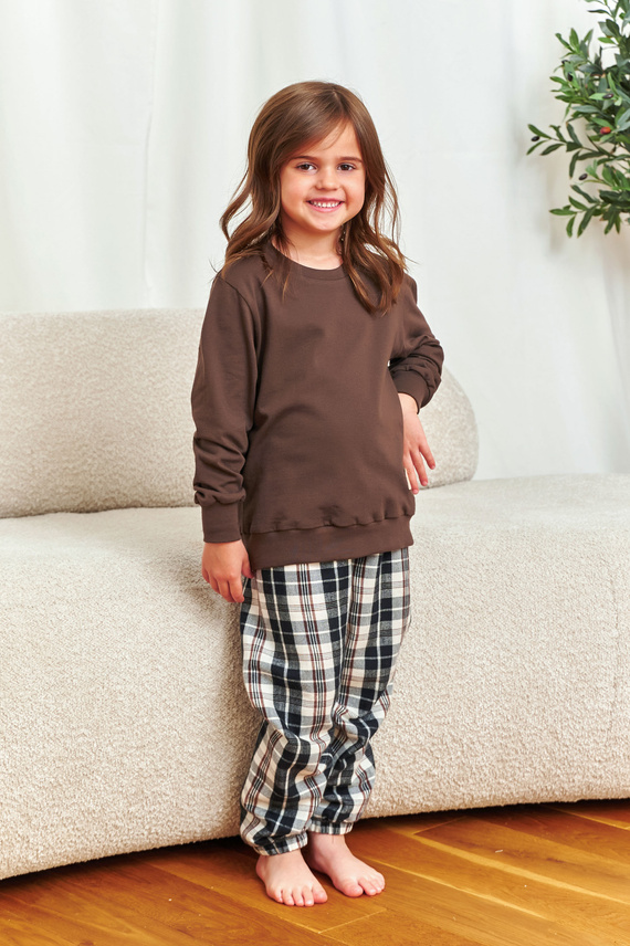 Piżama dziecięca 7335 Unisex Doctor Nap - brownie