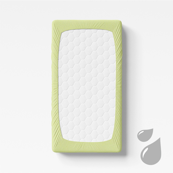 Eevi Prześcieradło frotte nieprzemakalne - jasny zielony