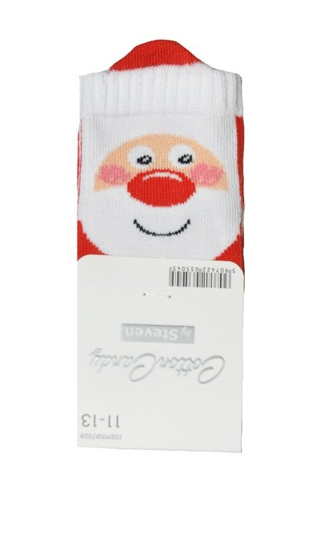 Skarpetki Zimowe Wzory art.138 Steven - biały 125