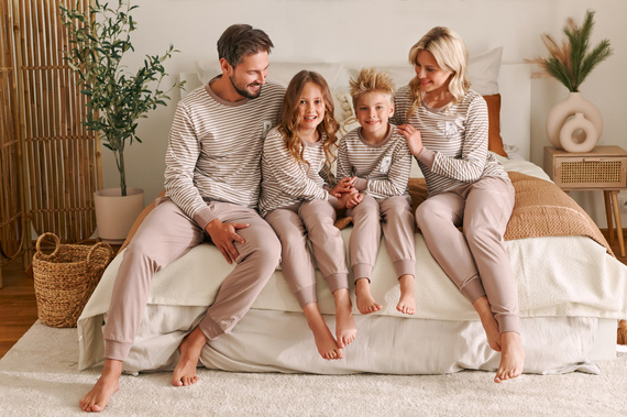 4530 "Bear" Piżama Męska Doctor Nap - beige